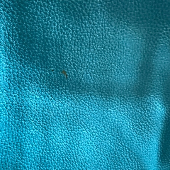 Marc Jacobs Airliner Leather Fold Over Clutch - Turquoise. - Picture 9 of 9